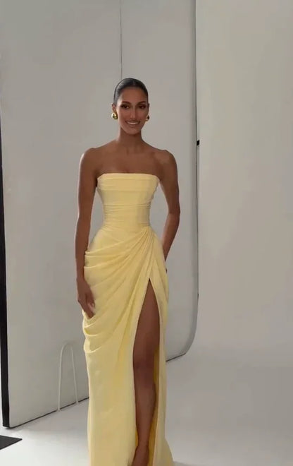 Robe Bustier Plissée de luxe
