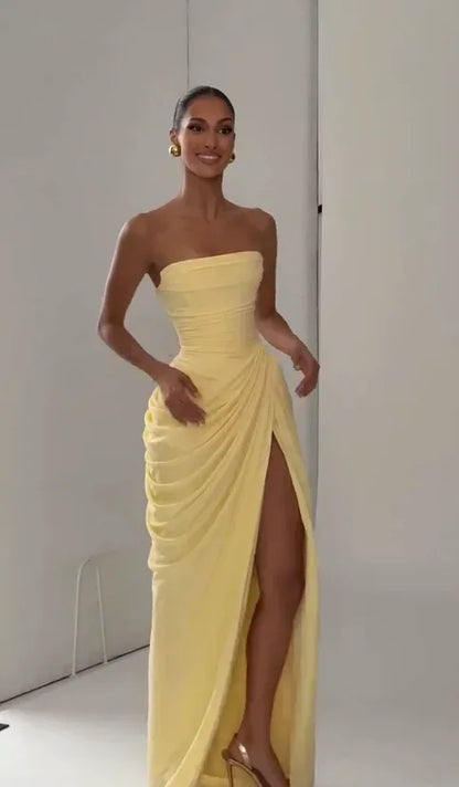 Robe Bustier Plissée de luxe