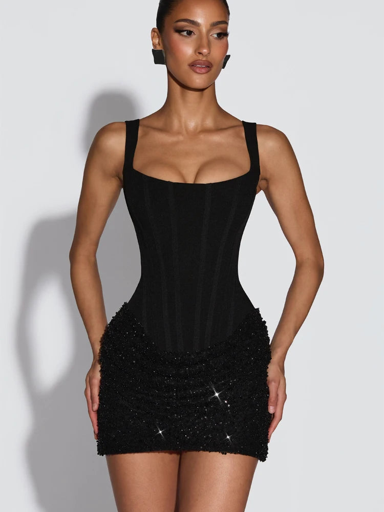 Robe Bustier Plissée de luxe