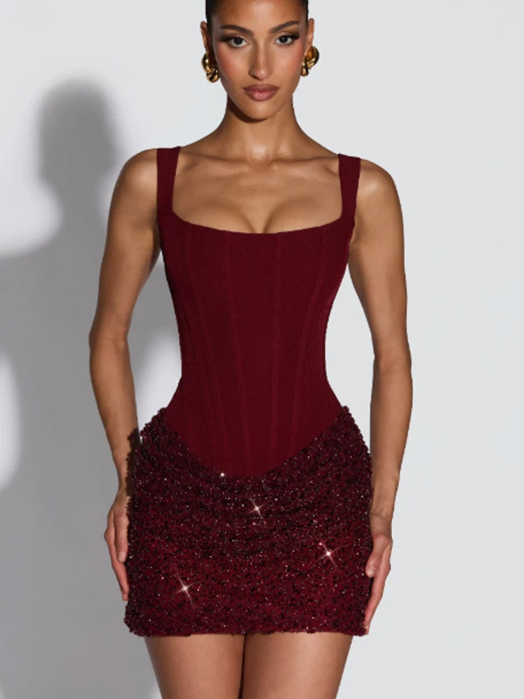 Robe Bustier Plissée de luxe
