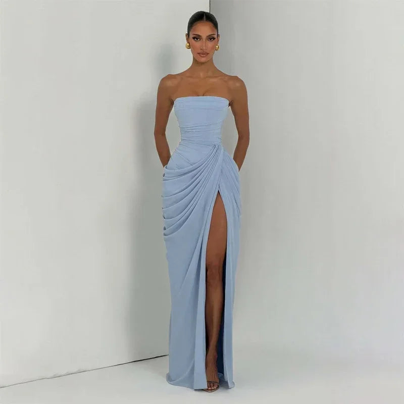 Robe Bustier Plissée de luxe