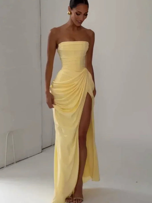 Robe Bustier Plissée de luxe