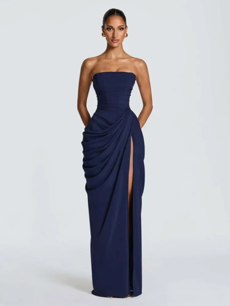 Robe Bustier Plissée de luxe