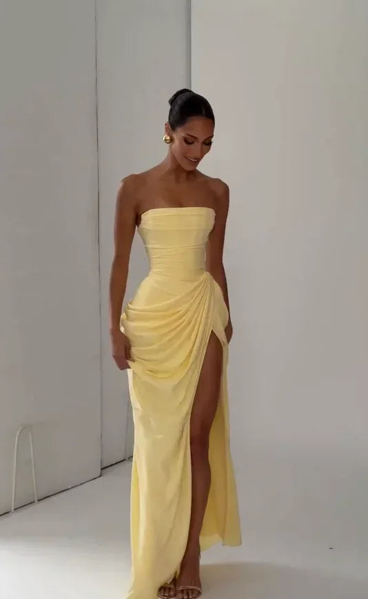 Robe Bustier Plissée de luxe