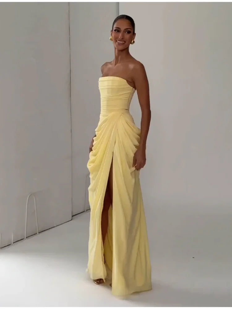 Robe Bustier Plissée de luxe