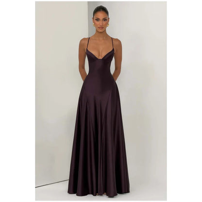 Robe Longue Sirène en Satin Froncé – Épaule Asymmétrique & Découpe | Coupe Slim Luxe 2026